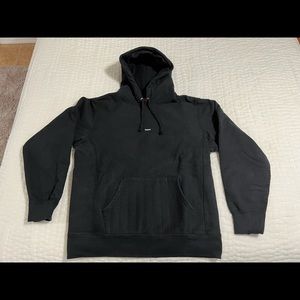 Supreme Micro Logo Hoodie (Black, Size L)